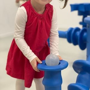 Pink / Red Gap corduroy sleeveless dress 3T
